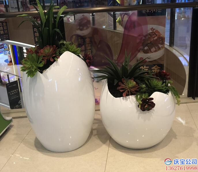【序号19-179】重庆玻璃钢花盆,商场花盆定制