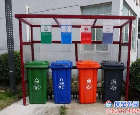 BOB垃圾分类亭，分类垃圾收集亭，垃圾宣传岗亭厂家定制(图4)