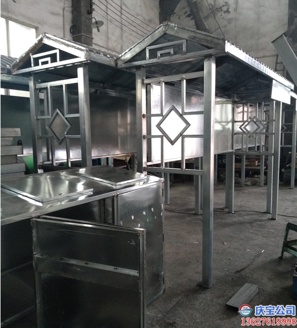 重庆垃圾分类亭生产厂家实时加工焊接组装现场图片(图4)