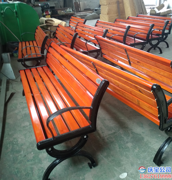 重庆防腐木园林椅，公园椅，休息椅(图2)