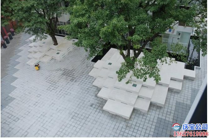 重庆景观树池，玻璃钢树池设计安装施工(图3)